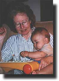 and Grandma and I playing the xylophone