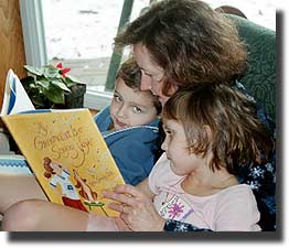 Reading in the rocking chair