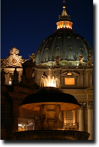 St. Peter's at night