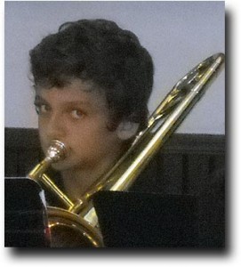 Breck on the trombone!