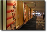 The hallways have enlarged versions of famous murals, as well as free wifi and plenty of sitting space.