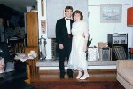 Dave and Libby on the way to prom, junior year