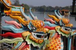 Moving downriver to Hue, the cultural capital of the country, we had the chance to ride on a dragon boat!