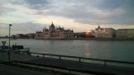 On the river in Budapest - nice!