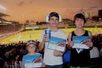 We went to a Cubbies game, and these three got their official "First Game at Wrigley" certificates!