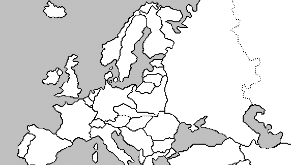 Blank Map Of Europe After World War 2 - London Top Attractions Map