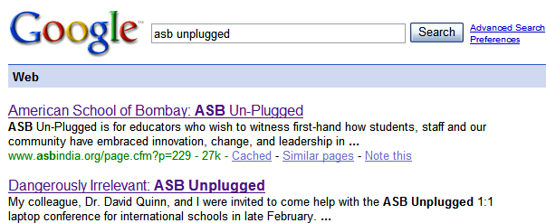 ASB Unplugged on Google