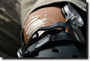 Dave\'s knee under repair