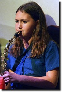 Alea on the saxaphone