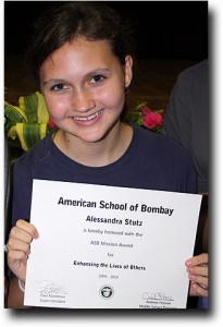 Alea and the award for "Enhancing the Lives of Others"