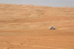 Dune bashing in the desert - see why it is called the Empty Quarter?