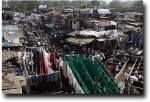 Looking down at the dhobi ghats