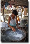 Hand washing in chemical water