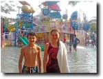 Breck and Alea at the waterpark