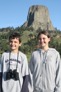 Breck and Alea at Devil's Tower