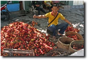 Lychees were in season!