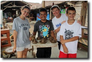 Our stuff came out before it was completely set, but we were able to pack it back to Jakarta (almost) completely fine