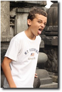 Breck expresses his displeasure at being photographed