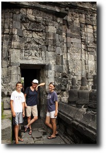 Smiles among the ruins