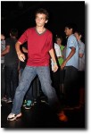 After the pictures, he was out cutting a rug on the dance floor