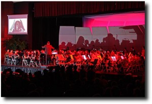 The song starts off with Darth Maul on screen and the band blasting away