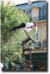 A street performer in "Little France"