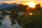 Sunset over the Mekong