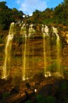 Waterfall out our doorstep in the Bolaven Plateau