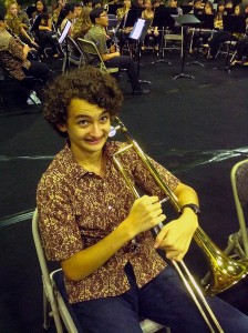 Breck a'grinnin!