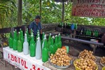 Man, after all that, a 30 cent bottle of fresh palm wine was just the thing we needed! I think our next set of pictures will be about anything EXCEPT food!
