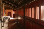 Temples with slatted windows were everywhere.
