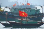Obviously, there are a lot of boats in that area, all proudly flying the Vietnamese flag.