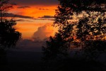 Sunsets were spectacular - too many trees between us and the volcano to get a good shot, but the evening colors were fantastic!