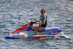 Alea takes a break from jetskiing.