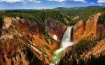 The Lower Falls on the Yellowstone River (in Yellowstone National Park no less).