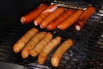 Brats and sausages were the call of the night, but we also had schnitzel, steak, and sauerkraut (along with beef rendang, German potato salad, pretzels, homemade pickles, and even sangria!)