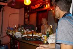 We had a DJ running the tunes, as well as the assorted barflies one always finds at the Groovy Gecko.