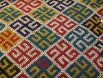 Intricate beadwork was a hallmark of many displays.